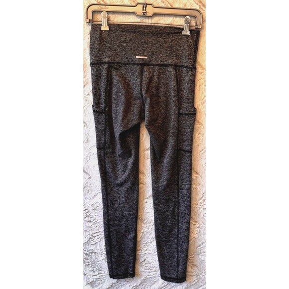 Aerie Chill Play Move Leggings Size M Dark Gray Square Front Pockets Loungewear - Picture 7 of 13